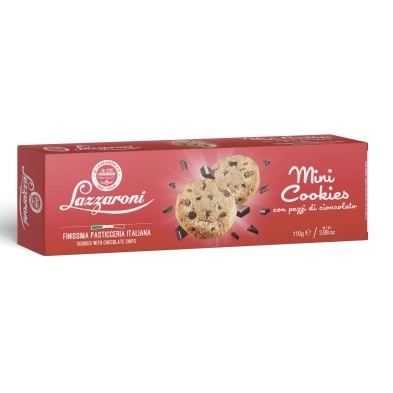 LAZZARONI-COOKIES FILLED WITH CHOCOLATE CREAM AND DROPS 110G