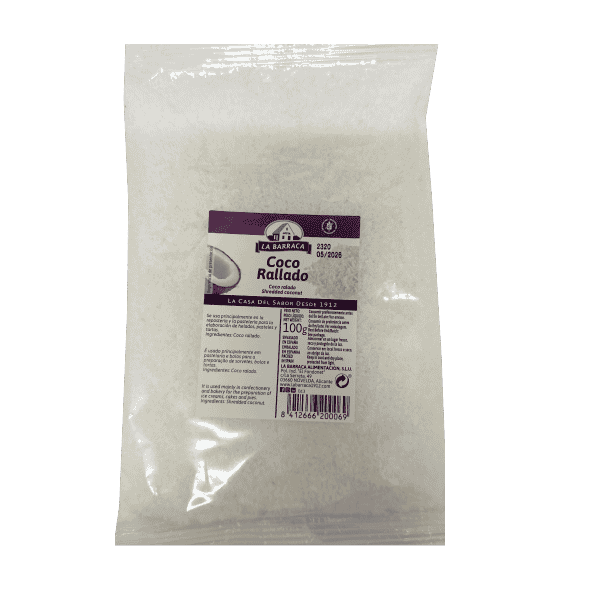 BAG 100 G BARRACA SHREDDED COCONUT