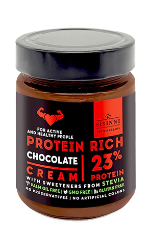 SISINNI-VEGAN NUT CREAM WITH STEVIA AND PROTEIN 23%, GLUTEN FREE 320G