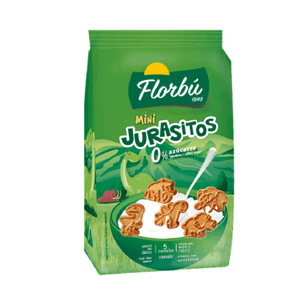 FLOURBU-BISCUITS, MINI DINOSAURS, SUGAR FREE 400G