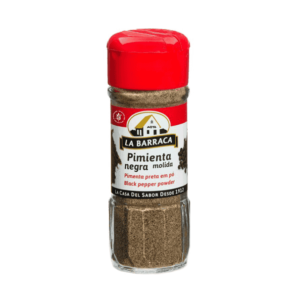 GLASS JAR BARRACA 40 G BLACK PEPPER POWDER