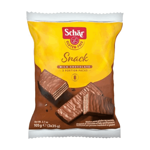 DR.SCHAR-HAZELNUT WAFERS COVERED IN CHOCOLATE,GLUTEN FREE 105G