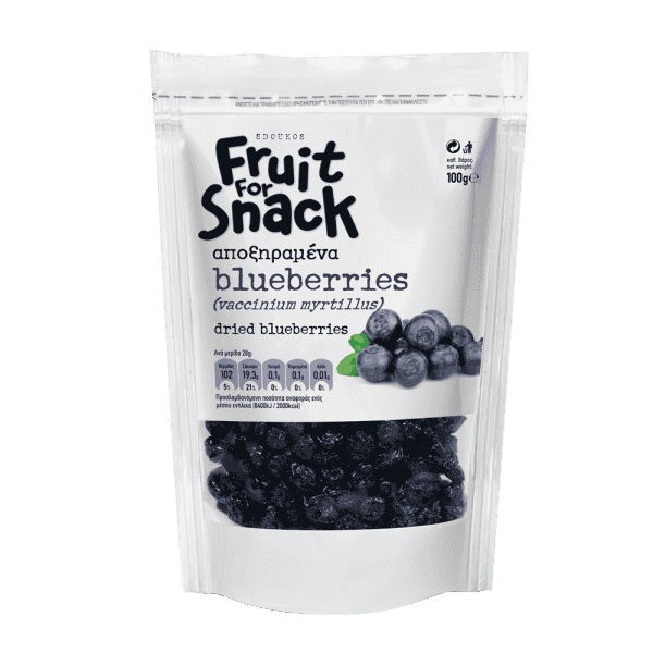 SDOUKOS-DRIED BLUEBERRY, GLUTEN AND LACTOSE FREE 100g