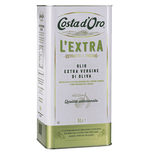 Extra Virgin Olive Oil Tin - 5 L X 4