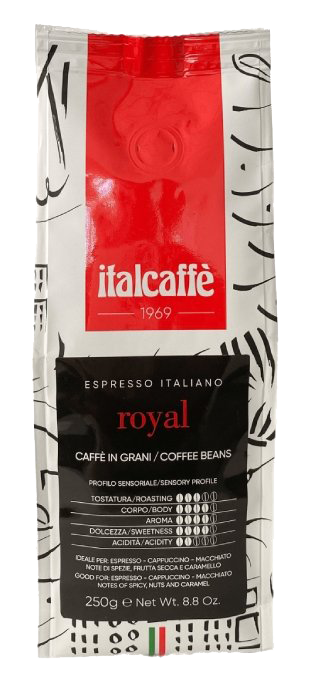 Royal 250g coffee beans