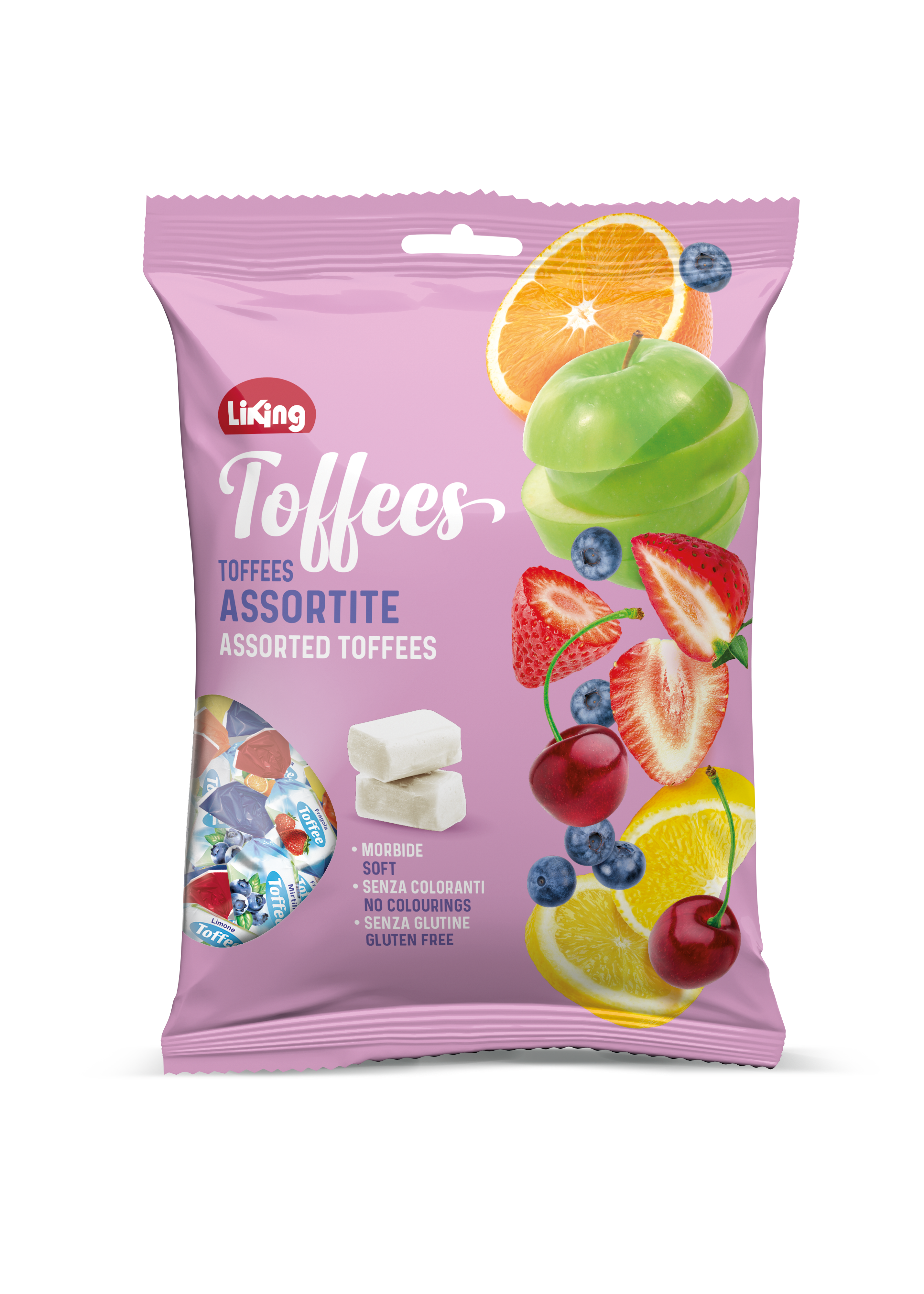 LIKING-TOFEES ASSORTED, GLUTEN FREE 150G