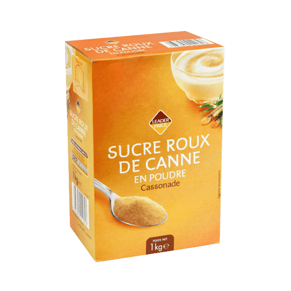 Leader Price-Cane Sugar Brown Powder.1kg