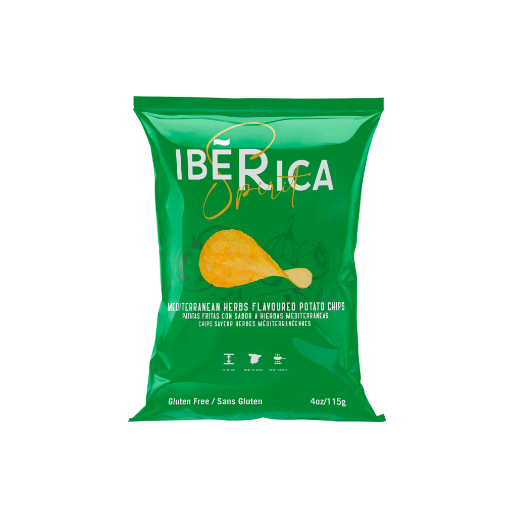 IBERICA CHIPS MEDITERRANEAN HERBS 115g 20u