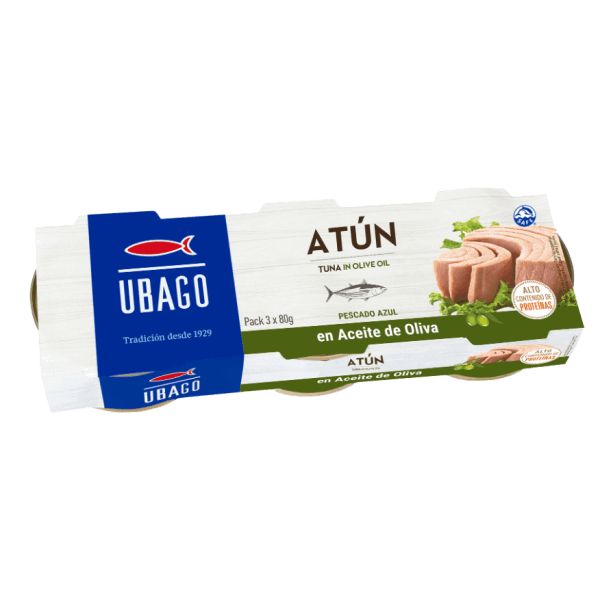 UBAGO- TUNA IN OLIVE OIL RO80X3 C30