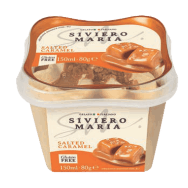 სივიერო მარია-ნაყინი /GELATO/მარილიანი კარამელით უგლუტენო 150მლ