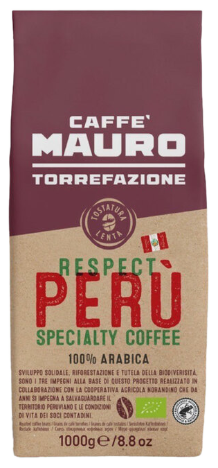 100% PERU' Arabica Organic RA_SG 6x1000g              