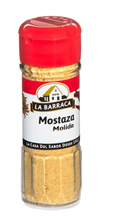 GLASS JAR BARRACA 35 G MUSTARD POWDER