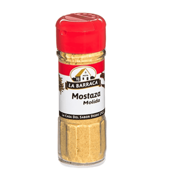 GLASS JAR BARRACA 35 G MUSTARD POWDER