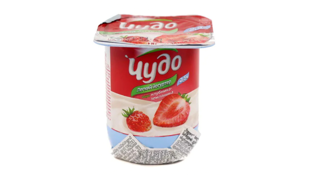 იოგურტი ჩუდო მარწყვი-ველური მარწყვი 2,5% 115გ