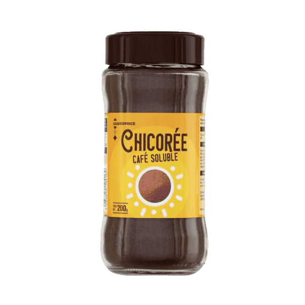 Leader Price - instant coffee (20%) + chicory (80%). 200g.