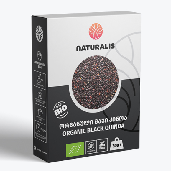 NATURALIS-კინოა ორგანული შავი 300გრ