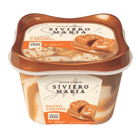 სივიერო მარია-ნაყინი /GELATO/მარილიანი კარამელით უგლუტენო 1000მლ