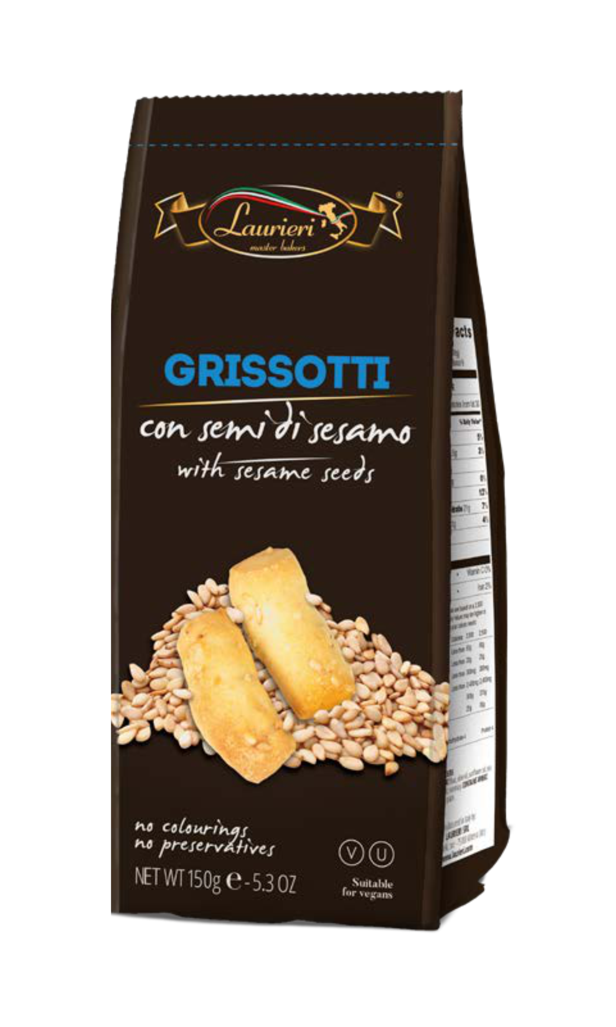 GRISSOTTI SEMI DI SESAMO LAU-PREMIUM 150g
HTS CODE 19054090