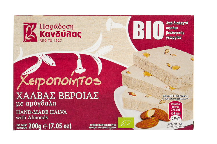 HALVA BIO WITH ALMONDS 200g 40pcs/box