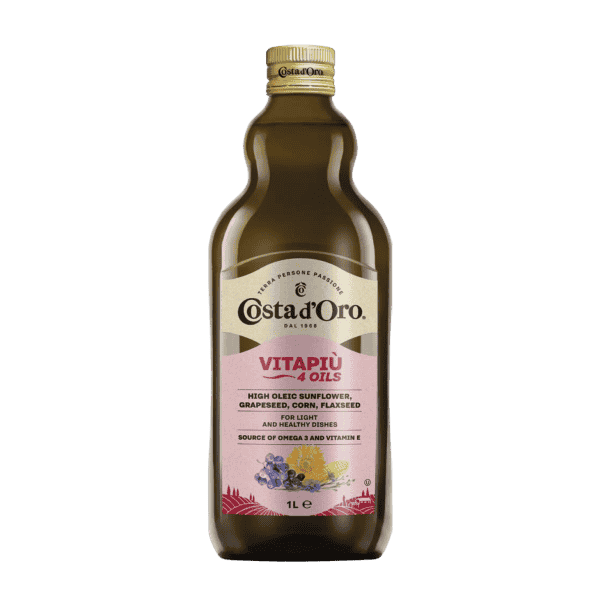 COSTA D'ORO-VITA PIU' 4 OIL BLEND (SUNFLOWER,GRAPESEED,CORN,FLAXSEED) 1L.