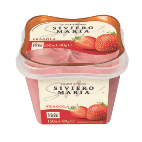 სივიერო მარია-ნაყინი /GELATO/მარწყვით უგლუტენო 150მლ
