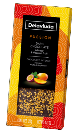 DARK CHOCOLATE, MANGO AND PASSION FRUIT