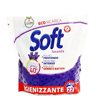 SOFT-WASHING POWDER FOR WHITE AND COLORED FABRICS WITH LAVENDER 1.1kg