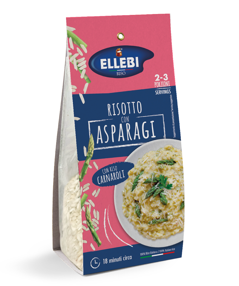 RISOTTO WITH ASPARGUS CON CARNAROLI gr.175 x 12